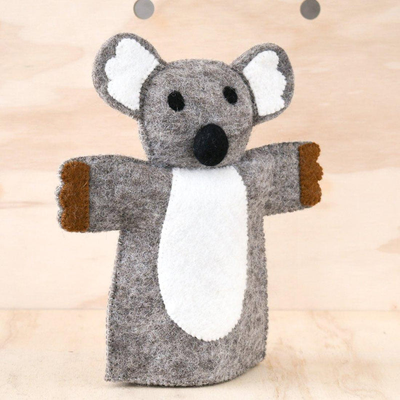 Tara Treasures Felt Koala Hand Puppet - Australian Animal - My Playroom 