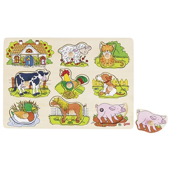 Goki Farm Animal Sound Puzzle 12m+ - My Playroom 