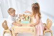 Bunny Tickles Mesasilla Kid's Adjustable Table Set (Elephant) with Drawer - My Playroom 