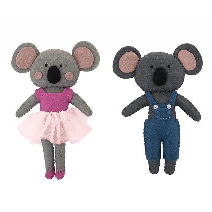 Pashom Felt Sweet Koala Dolls - My Playroom 