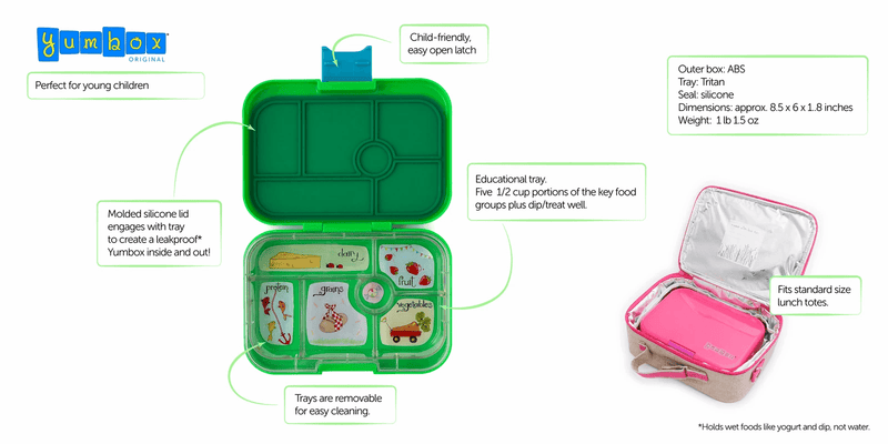 Yumbox Original - Go Green - My Playroom 