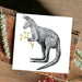 Gold: Kangaroo with Kangaroo Paw Limited Edition Fine Art Print - My Playroom 