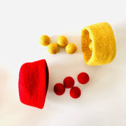 Papoose Colour Sorting Felt Ball 56p Set - My Playroom 