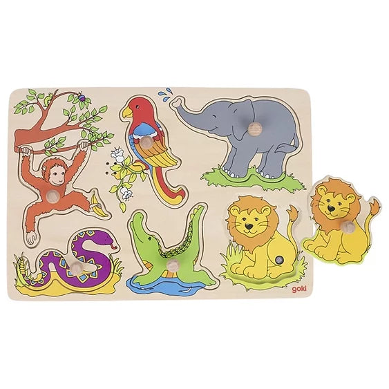 Goki Zoo Animal Sound Puzzle 12m+ - My Playroom 