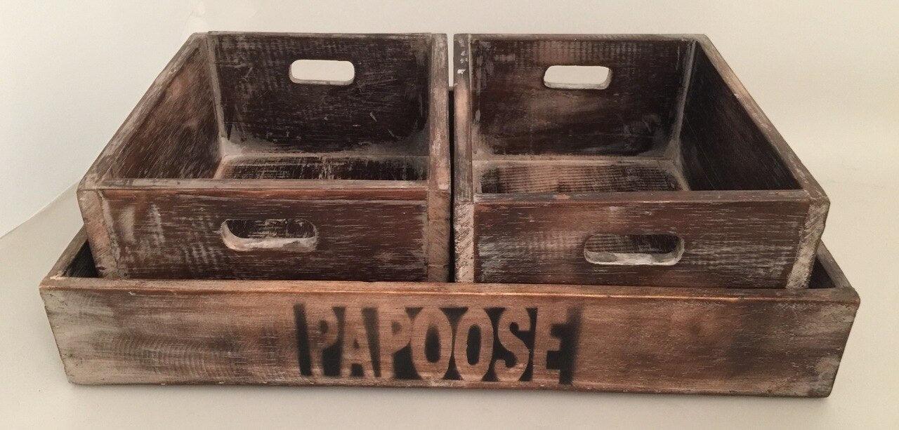 Papoose Tray/Box Set of 3 - My Playroom 