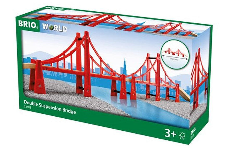 BRIO Double Suspension Bridge 5pcs 3yrs+ - My Playroom 