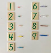 Montessori Large Wooden (Place Value) Number Cards 1-9000 - My Playroom 