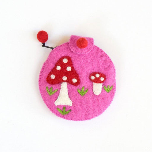 Tara Treasures Felt Mushroom Purse 13cm - My Playroom 
