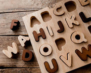 Qtoys Natural Capital Letter Puzzle 2yrs+ - My Playroom 