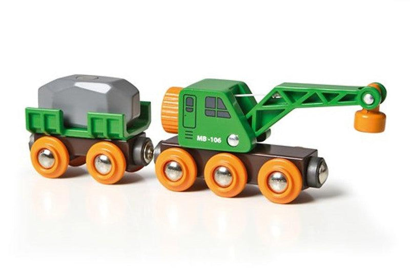BRIO Clever Crane Wagon 4pcs 3yrs+ - My Playroom 