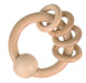 Goki Touch Ring Rattle with 4 Rings Natural 0m+ - My Playroom 