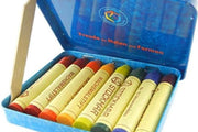 Stockmar Wax Crayons with Pure Beeswax 8 Sticks in Tin Waldorf Mix 3yrs+ - My Playroom 