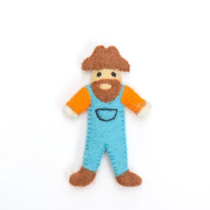 Tara Treasures Felt Old MacDonald Farmer Finger Puppet - My Playroom 