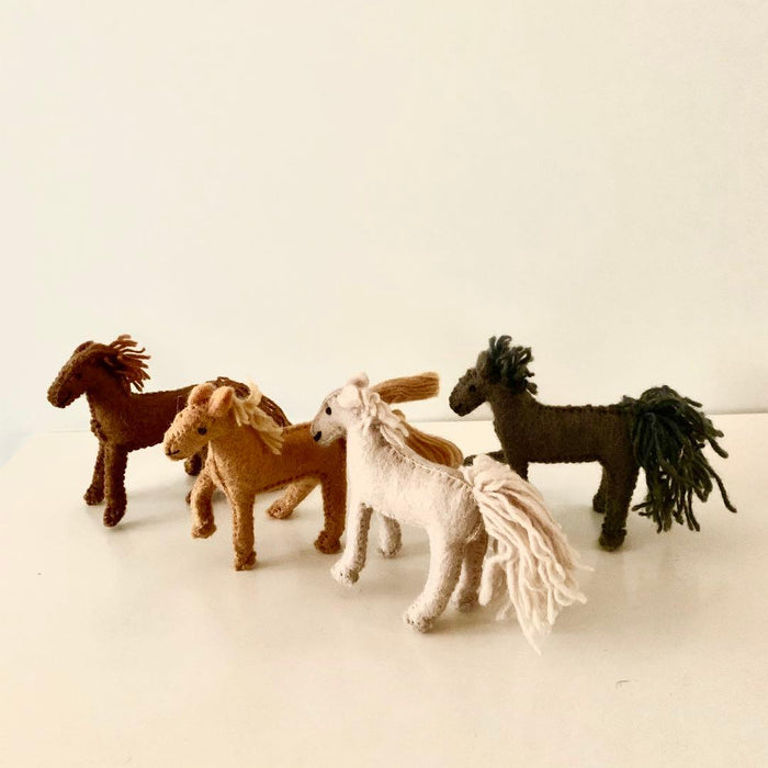 Papoose Felt Barn Horse Each - My Playroom 