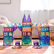 Connetix Rainbow COMPLETE BUNDLE Mega Pack 212p + Ball Run 92p + Base Plate 2p - My Playroom 