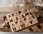 Qtoys Natural Capital Letter Puzzle 2yrs+ - My Playroom 
