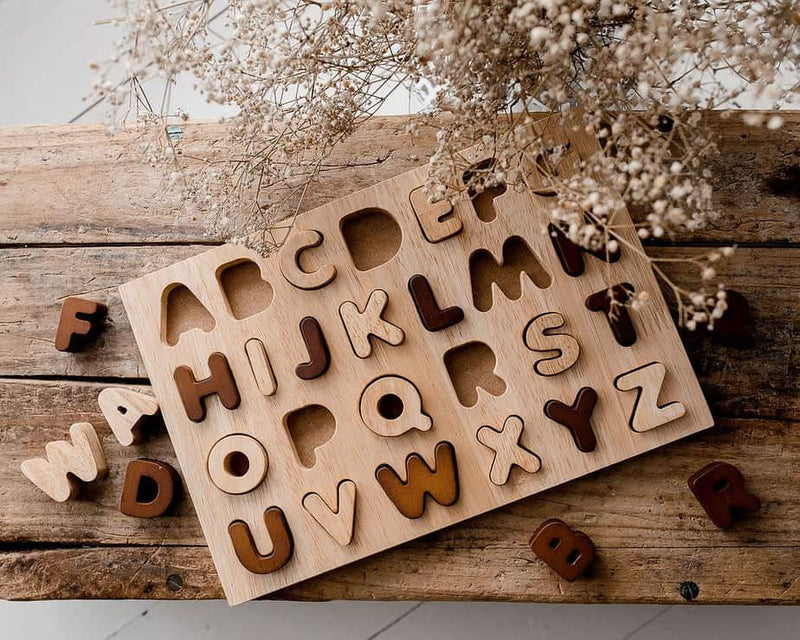 Qtoys Natural Capital Letter Puzzle 2yrs+ - My Playroom 
