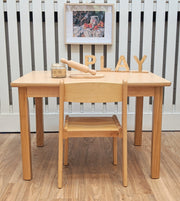 Stackable Wooden School Chairs Toddler to Upper Primary 4 Seat Heights Available 24.5 - 38cm - My Playroom 