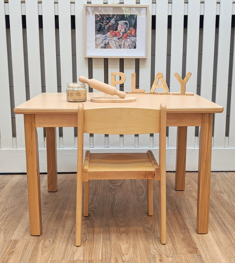 Stackable Wooden School Chairs Toddler to Upper Primary 4 Seat Heights Available 24.5 - 38cm - My Playroom 