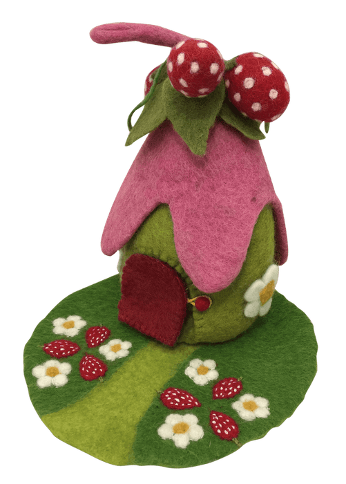 Papoose Felt Strawberry House & Mat - My Playroom 