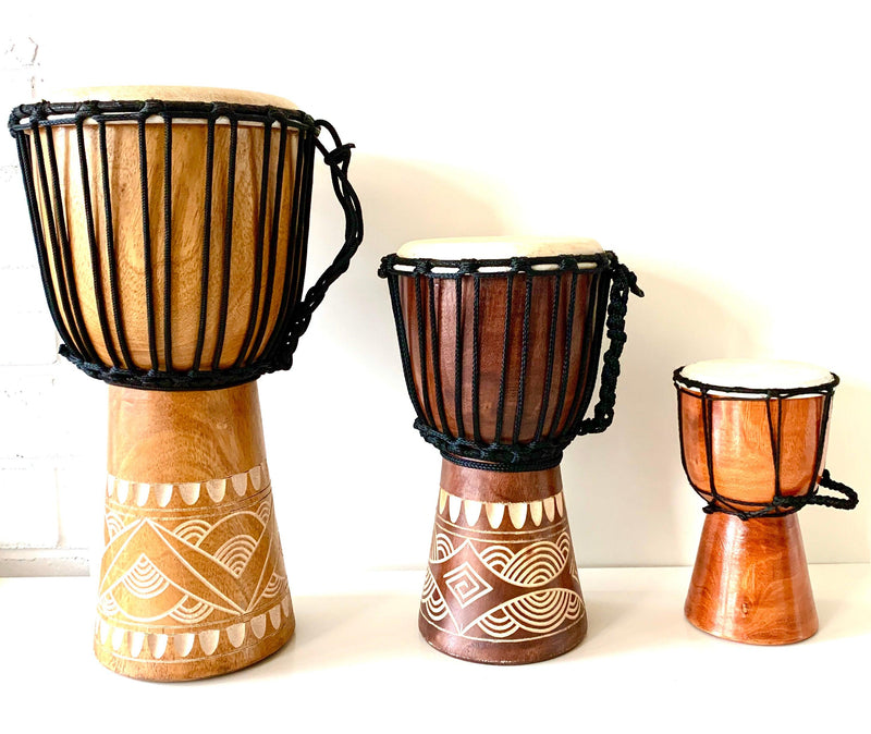 Hand made Djembe Drum - 30cm - My Playroom 