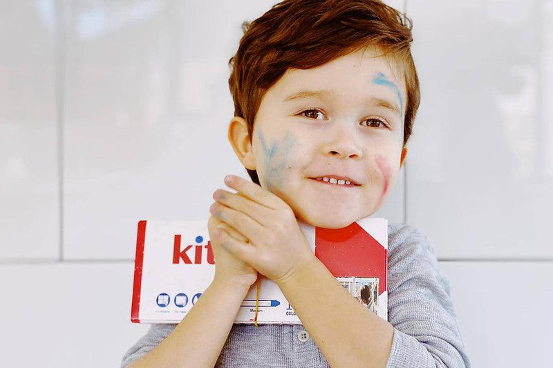 Kitpas Medium Stick Crayons with Holder 12 Colours 3+ - My Playroom 