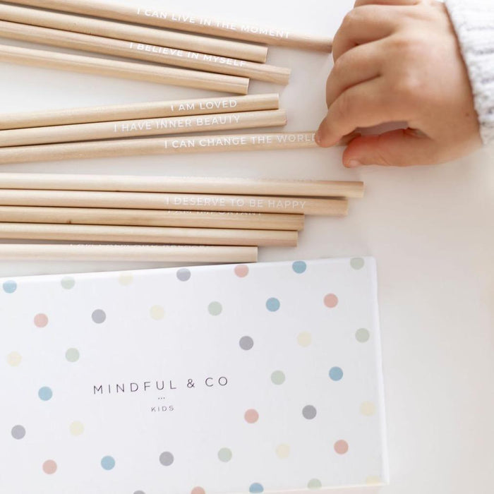 Mindful & Co Kids Affirmation Colouring Pencils - My Playroom 