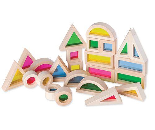Rainbow Blocks Set of 24 - My Playroom 