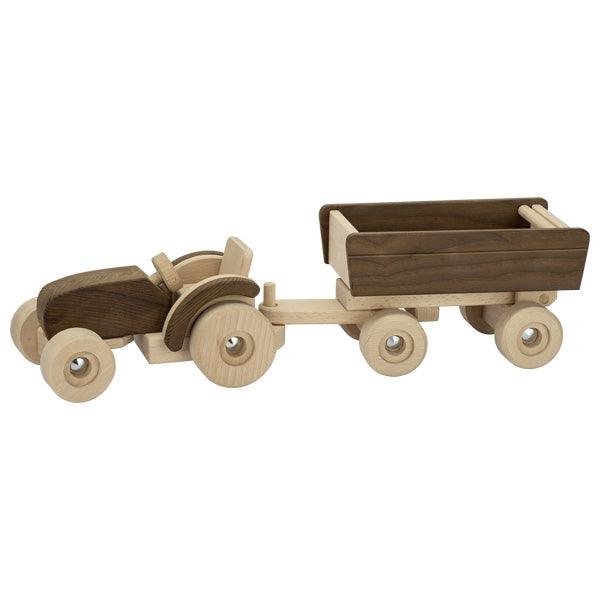 Goki Nature Tractor with Trailer 3yrs+ - My Playroom 