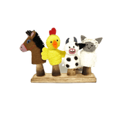 Papoose Farm Animal Finger Puppets 4 Piece - My Playroom 