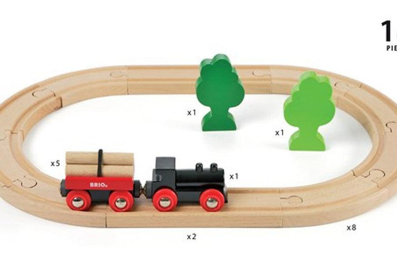 BRIO Little Forest Train Set 18 Pcs 2yrs+ - My Playroom 