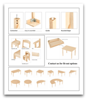 Montessori Furniture Toddler CHAIR WITH ARM (12m -  3 Yrs) Beechwood 26cm(H) - My Playroom 
