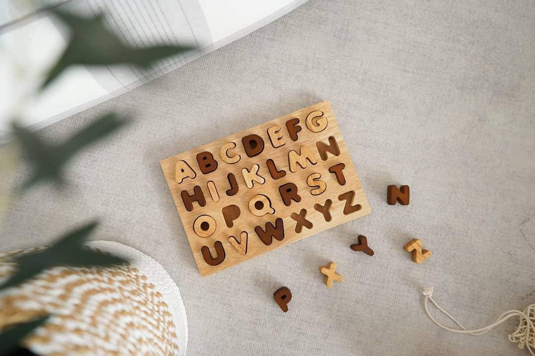 Qtoys Natural Capital Letter Puzzle 2yrs+ - My Playroom 
