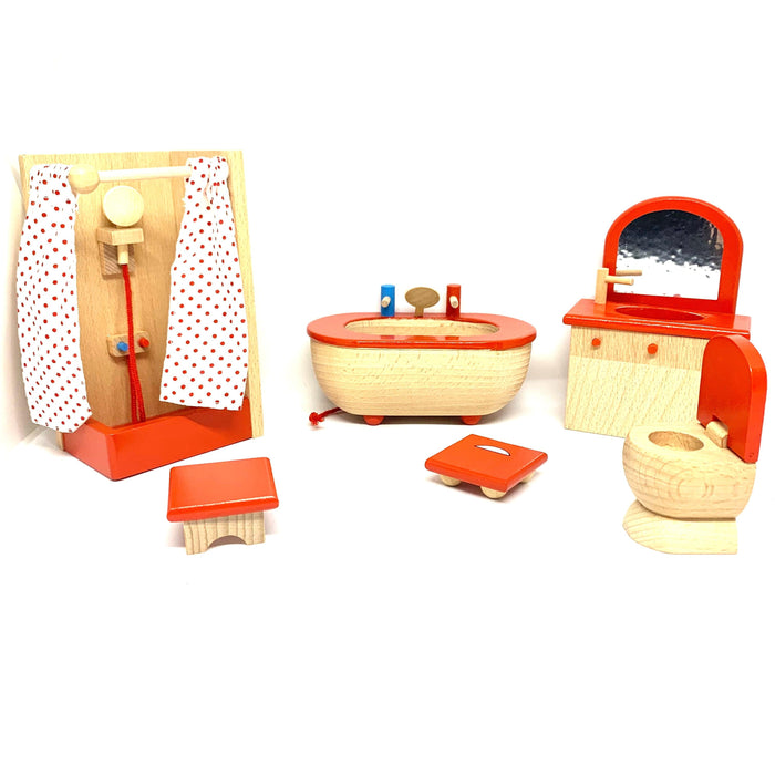 Goki Furniture for Flexible Puppets, Bathroom 3yrs+ - My Playroom 