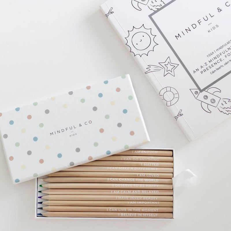 Mindful & Co Kids Affirmation Colouring Pencils - My Playroom 