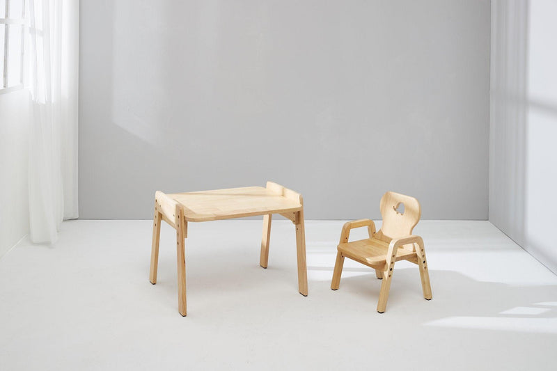 Bunny Tickles Mesasilla Kid's Adjustable Activities Table Set (Bear) - My Playroom 