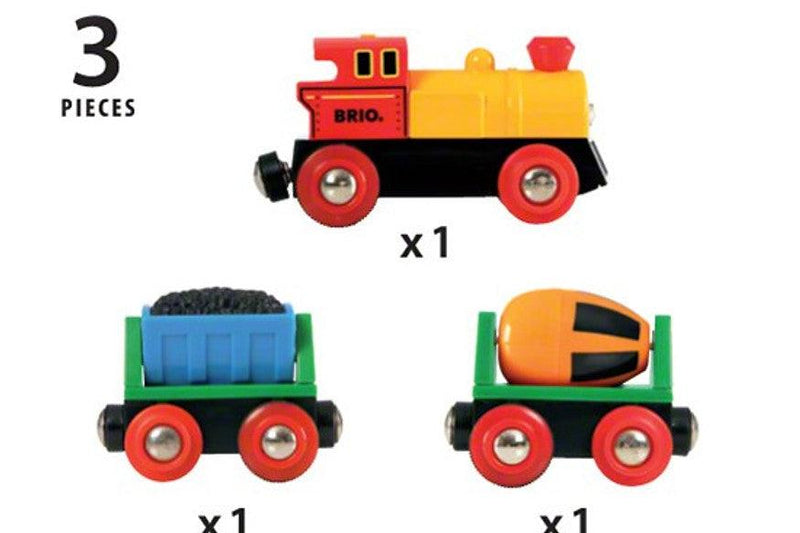 BRIO Battery Operated Action Train with Light 3pcs 3yrs+ - My Playroom 