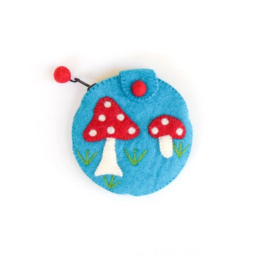 Tara Treasures Felt Mushroom Purse 13cm - My Playroom 