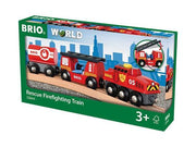 BRIO Rescue Firefighting Train 4 Pcs 3yrs+ - My Playroom 