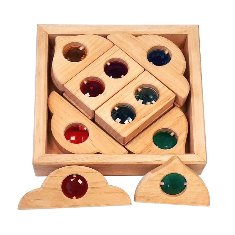 Bauspiel Fairy Windows 12 pc Natural - My Playroom 