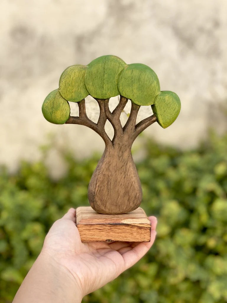 Papoose Wooden African Trees Set of 3 Pretend & Imaginative Play Toys 3yrs+