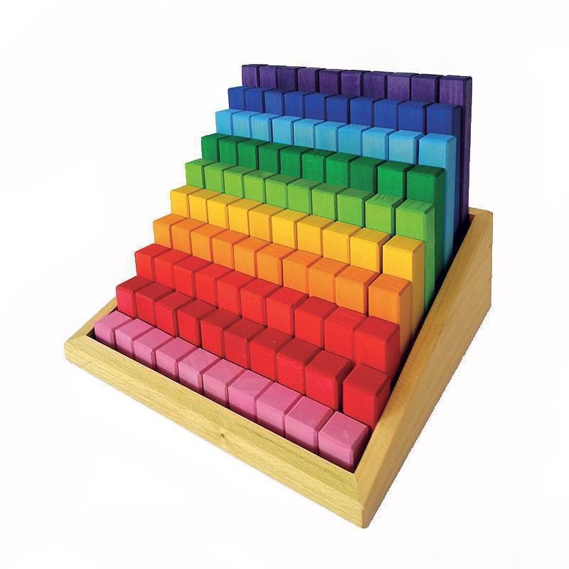 Bauspiel Stepped Counting Block Building Blocks Clearance 100pcs 3yrs+