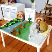 Tara Treasures Large Felt Bear Hunt Play Mat Playscape 80cm - My Playroom 