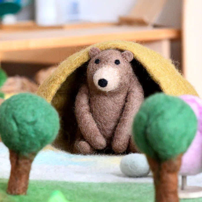 Tara Treasures Felt Bear Toy - My Playroom 