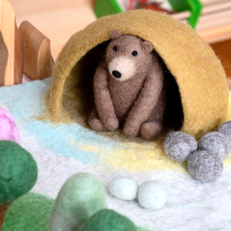 Tara Treasures Felt Bear Toy - My Playroom 