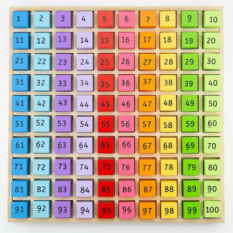 BigJigs Number Tray 1-100 3yrs+ - My Playroom 