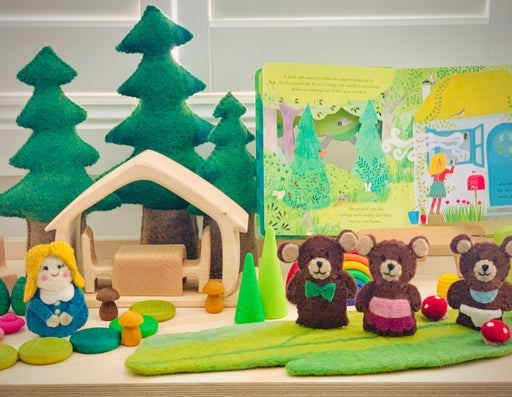 Pashom Goldilocks & 3 Bears Finger Puppets - My Playroom 