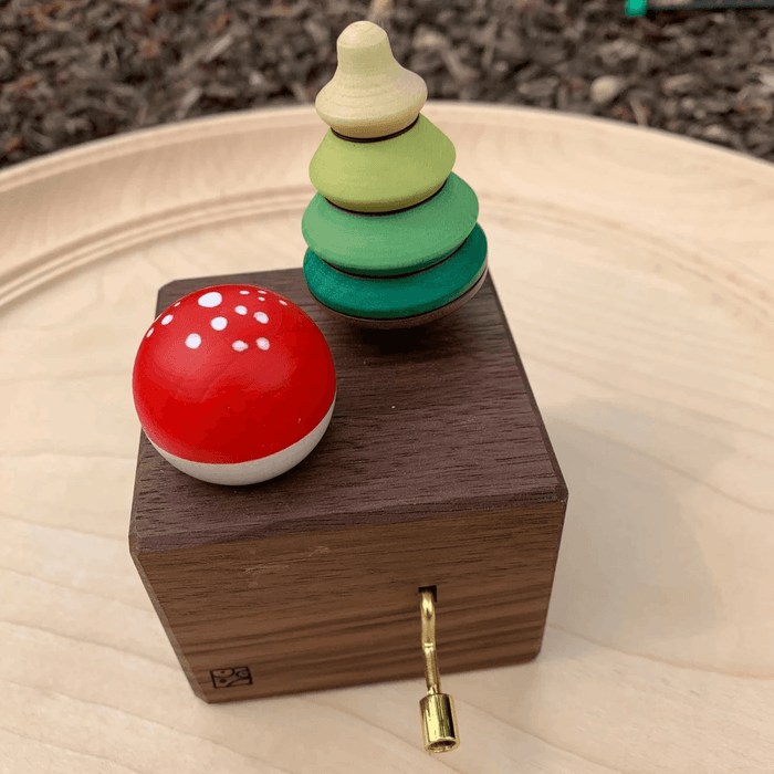 Mader Music Box with Tree Top & Fly Agaric Turn Top - My Playroom 