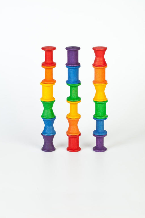 Grapat Spools Coloured 18pcs 18m+ - My Playroom 