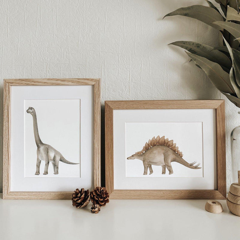 Jo Collier Brachiosaurus Bartholomew Dinosaur Print A4 - My Playroom 